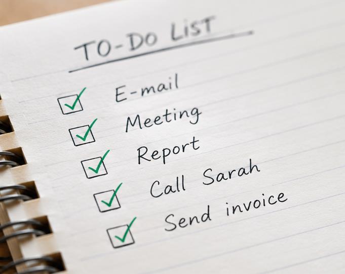 To-do list s úkoly a termíny